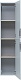 Aquanet Шкаф пенал Алвита New 35 подвесной серый – фотография-21